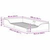 vidaXL Κρεβάτι δαπέδου Λευκό 90 x 200 cm Μασίφ ξύλο πεύκου