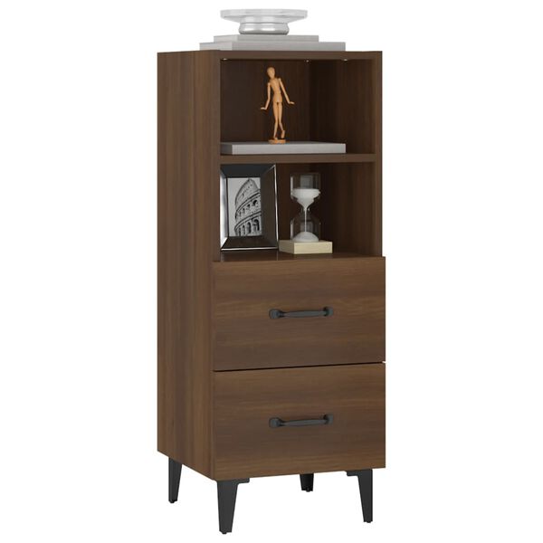 vidaXL Ντουλάπι Καφέ Δρυς 34,5 x 34 x 90 εκ. Επεξεργασμένο Ξύλο