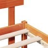vidaXL Σκελετός Κρεβατιού Καφέ 200 x 200 cm Μασίφ ξύλο πεύκου
