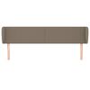 vidaXL Κεφαλάρι με Πτερύγια Taupe 203 x 23 x 78/88 εκ. Υφασμάτινο