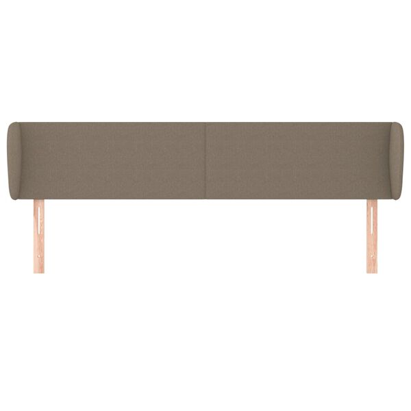 vidaXL Κεφαλάρι με Πτερύγια Taupe 203 x 23 x 78/88 εκ. Υφασμάτινο