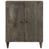 vidaXL Sideboard ανοιχτό γκρι 60x33,5x75 cm μασίφ ξύλο Mango