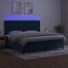 vidaXL &Kappa;&rho;&epsilon;&beta;ά&tau;&iota; Boxspring &mu;&epsilon; &Sigma;&tau;&rho;ώ&mu;&alpha; & LED &Sigma;&kappa;. &Mu;&pi;&lambda;&epsilon; 200x200&epsilon;&kappa;. &Beta;&epsilon;&lambda;&omicron;ύ&delta;&iota;&nu;&omicron;