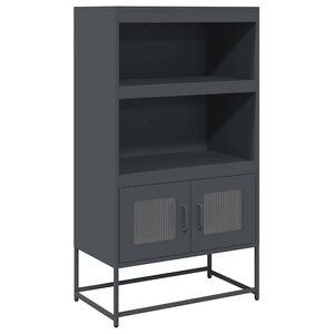 vidaXL Highboard Ανθρακί 68x39x123 cm Χάλυβας