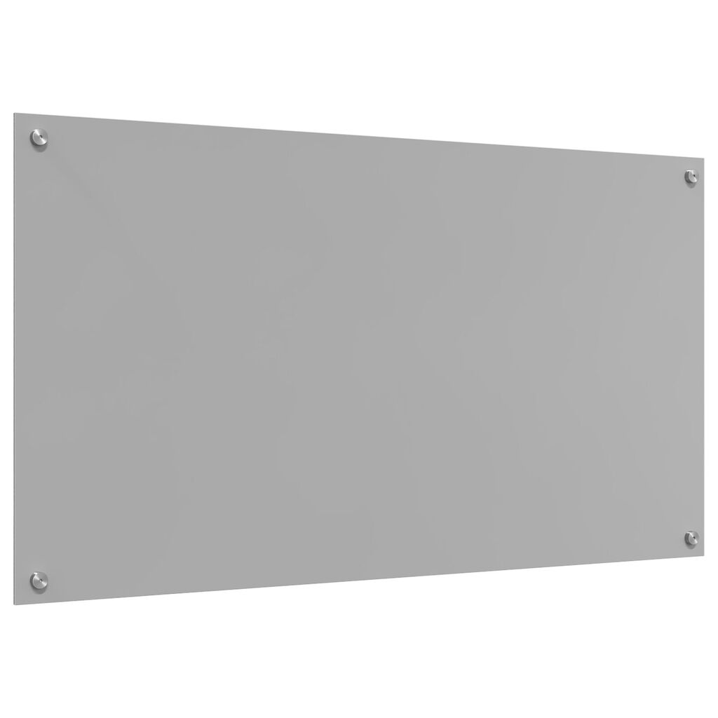 vidaXL Πλάτη Κουζίνας Ανοιχτό Γκρι 110x60x0,6 εκ από Γυαλί Ανθεκτικό