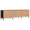 vidaXL Έπιπλο Τηλεόρασης Μαύρο 150x30x44,5 εκ. Επεξεργασμένο Ξύλο