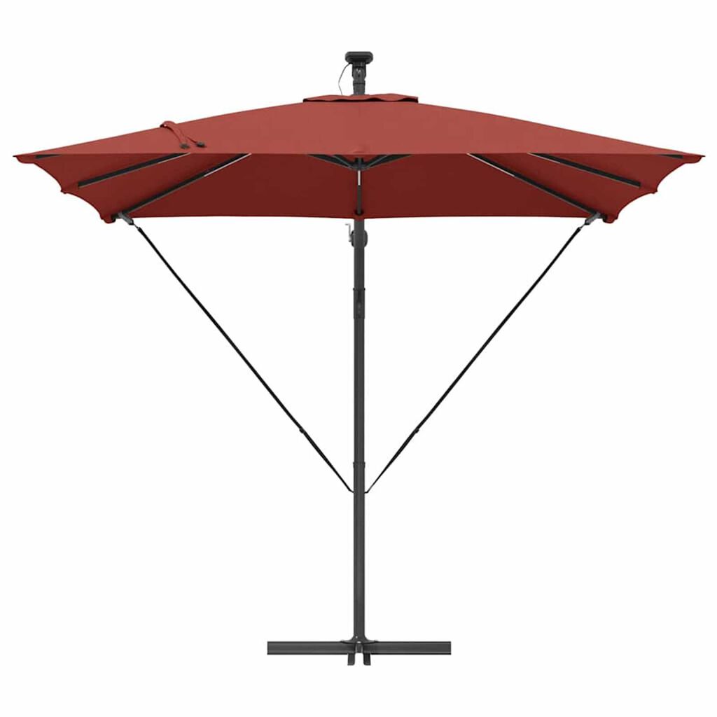 vidaXL Ομπρέλα Cantilever Banana Τερακότα 249 x 249 x 250 εκ.