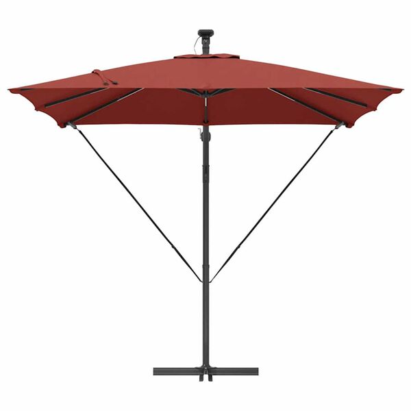 vidaXL Ομπρέλα Cantilever Banana Τερακότα 249 x 249 x 250 εκ.