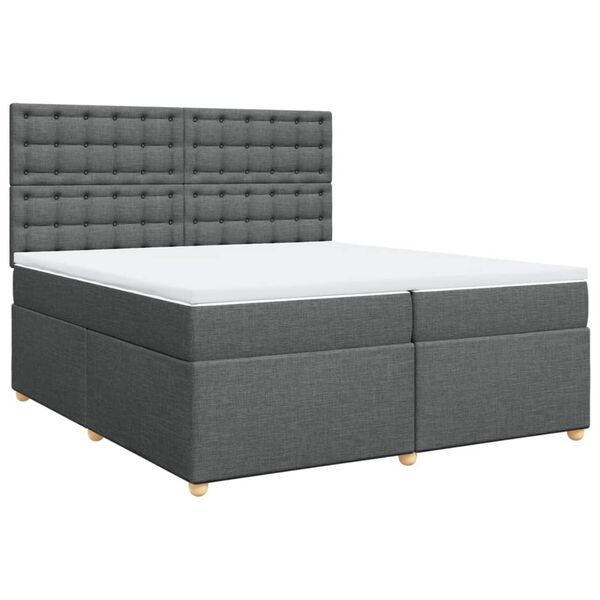 vidaXL &Kappa;&rho;&epsilon;&beta;ά&tau;&iota; Boxspring &mu;&epsilon; &Sigma;&tau;&rho;ώ&mu;&alpha; &Sigma;&kappa;&omicron;ύ&rho;&omicron; &Gamma;&kappa;&rho;&iota; 200x200 &epsilon;&kappa;. &Upsilon;&phi;&alpha;&sigma;&mu;ά&tau;&iota;&nu;&omicron;