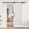 vidaXL Ολισθητή Πόρτα Λευκό 78 x 202 εκ. Ξύλο και μέταλλο