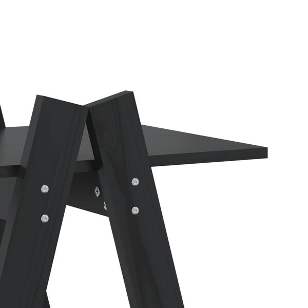 vidaXL Ραφιέρα 5 Επιπέδων Σχήμα Α 110x40x180,5 εκ. Μασίφ Ξύλο Πεύκου