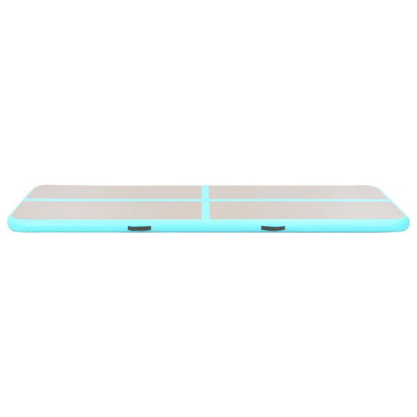 vidaXL Στρώμα Ενόργανης Φουσκωτό Πράσινο 600x100x10 εκ. PVC με Τρόμπα