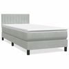 vidaXL &Kappa;&rho;&epsilon;&beta;ά&tau;&iota; Boxspring &mu;&epsilon; &Sigma;&tau;&rho;ώ&mu;&alpha; & LED &alpha;&nu;&omicron;&iota;&chi;&tau;ό &gamma;&kappa;&rho;&iota; 100x220 &epsilon;&kappa;. &Beta;&epsilon;&lambda;&omicron;ύ&delta;&iota;&nu;&omicron;