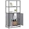 vidaXL Highboard Grey Sonoma Κατασκευασμένο ξύλο και μέταλλο