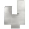 vidaXL Στήριξη φυτών 3 pcs Ασημί 24 x 24 x 75 εκ. Ανοξείδωτο ατσάλι