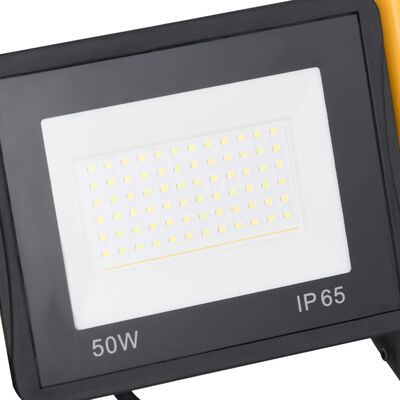 vidaXL Προβολέας LED με Λαβή Ψυχρό Λευκό 50 W