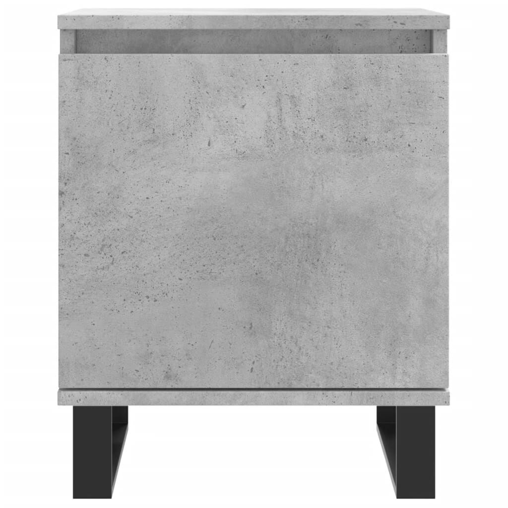 vidaXL Κομοδίνο Γκρι Σκυρ. 40x30x50 εκ. από Επεξεργασμένο Ξύλο