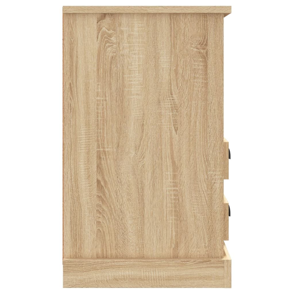 vidaXL Κομοδίνα 2 τεμ. Sonoma Δρυς 43x36x60 εκ.