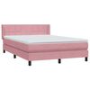 vidaXL &Kappa;&rho;&epsilon;&beta;ά&tau;&iota; Boxspring &mu;&epsilon; &Sigma;&tau;&rho;ώ&mu;&alpha; &Rho;&omicron;&zeta; 140x210 &epsilon;&kappa;. &Beta;&epsilon;&lambda;&omicron;ύ&delta;&iota;&nu;&omicron;