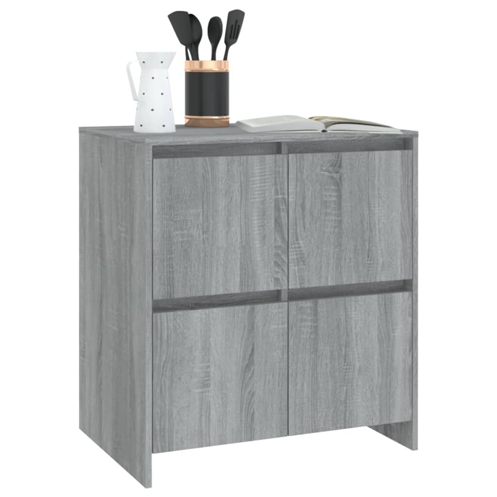 vidaXL Μπουφές Γκρι Sonoma 70x41x75 εκ. από Επεξεργασμένο Ξύλο