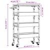 vidaXL Τρόλεϊ Κουζίνας Καπνιστή Δρυς 53x20x76 εκ. Επεξεργασμένο Ξύλο