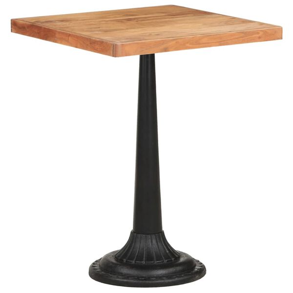 vidaXL Τραπέζι Bistro 60 x 60 x 76 εκ. από Μασίφ Ξύλο Ακακίας