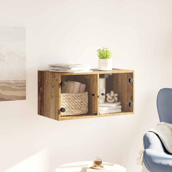 vidaXL Ντουλάπα Τοίχου Παλιό Ξύλο 68 x 37 x 35 εκ Επεξεργασμένο ξύλο