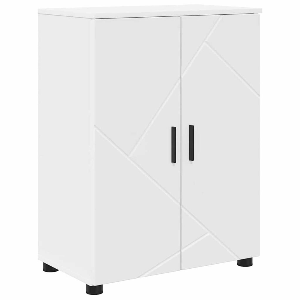vidaXL Ντουλάπι Μπάνιου Λευκό 60 x 35 x 80 εκ Επεξεργασμένο ξύλο