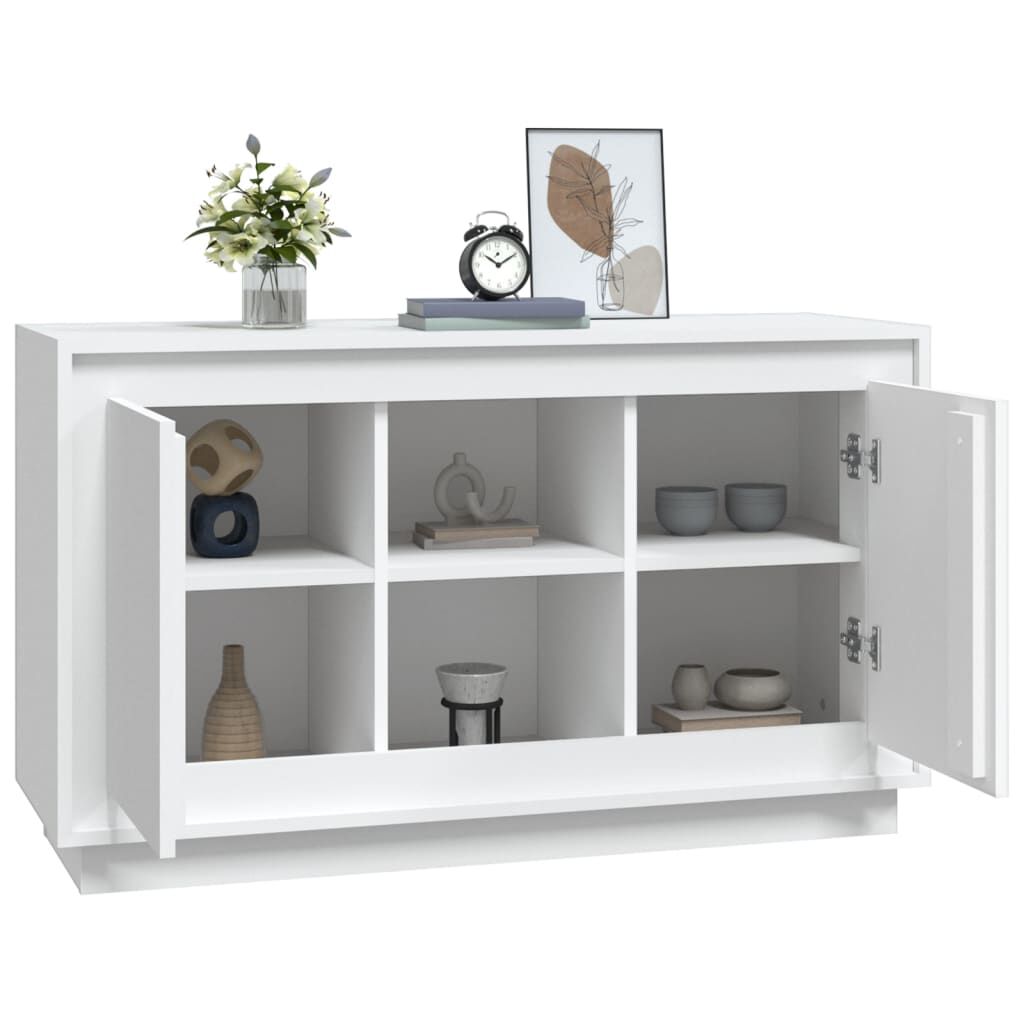 vidaXL Μπουφές Λευκός 102 x 35 x 60 εκ. από Επεξεργασμένο Ξύλο