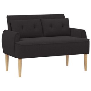 vidaXL Love seat &mu;&epsilon; &kappa;&omicron;&upsilon;&mu;&pi;&iota;ά &Mu;&alpha;ύ&rho;&omicron; 117 x 67 x 77 &epsilon;&kappa;. &Mu;&pi;&omicron;&upsilon;&kappa;&lambda;έ