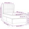 vidaXL &Kappa;&rho;&epsilon;&beta;ά&tau;&iota; Boxspring &mu;&epsilon; &Sigma;&tau;&rho;ώ&mu;&alpha; &Sigma;&kappa;&omicron;ύ&rho;&omicron; &Pi;&rho;ά&sigma;&iota;&nu;&omicron; 90x200 &epsilon;&kappa;. &Beta;&epsilon;&lambda;&omicron;ύ&delta;&iota;&nu;&omicron;