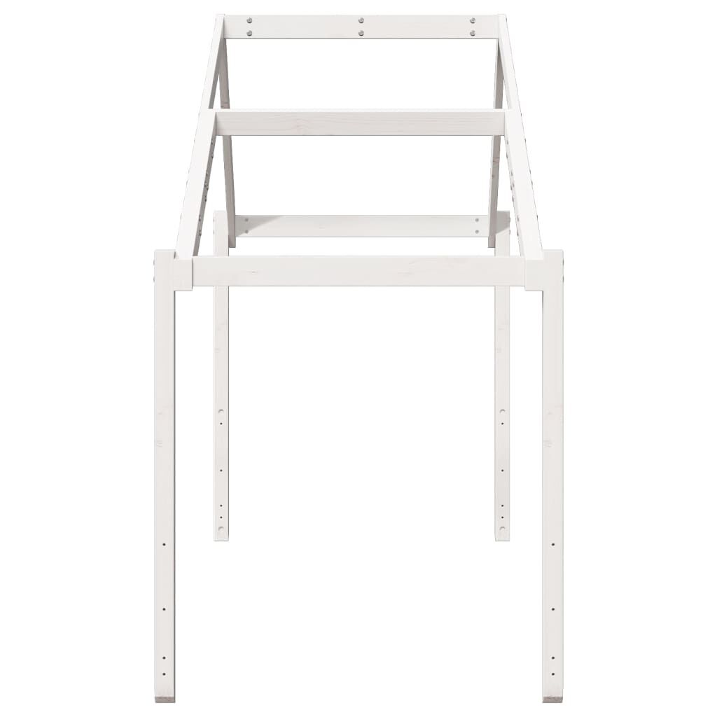 vidaXL Οροφή Κρεβατιού Παιδική Λευκό 213x95,5x144,5εκ. Ξύλο Πεύκου