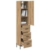 vidaXL Highboard Artisan Oak 34,5 x 34 x 180 &epsilon;&kappa;. &Epsilon;&pi;&epsilon;&xi;&epsilon;&rho;&gamma;&alpha;&sigma;&mu;έ&nu;&omicron; &xi;ύ&lambda;&omicron;