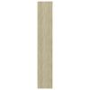 vidaXL Βιβλιοθήκη με 4 Ράφια Λευκό/Sonoma 40x24x142 εκ. Επεξ. Ξύλο