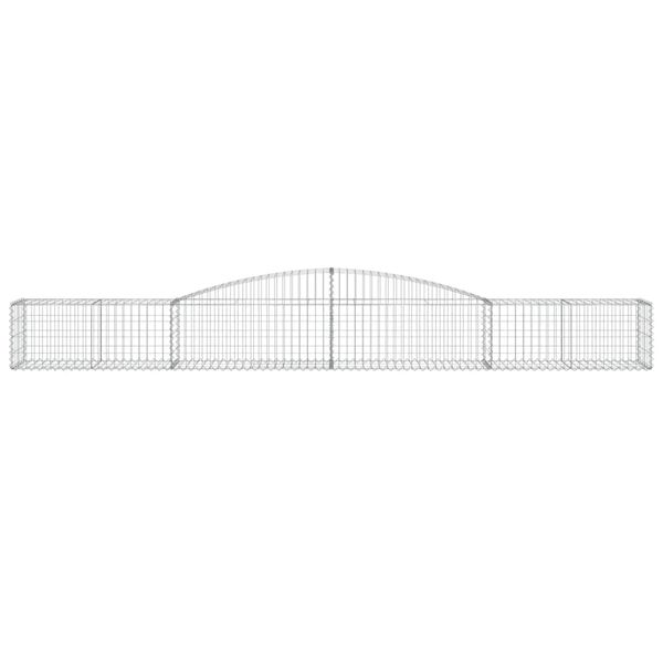 vidaXL Συρματοκιβώτια Τοξωτά 10 τεμ. 400x50x40/60 εκ. Γαλβαν. Ατσάλι