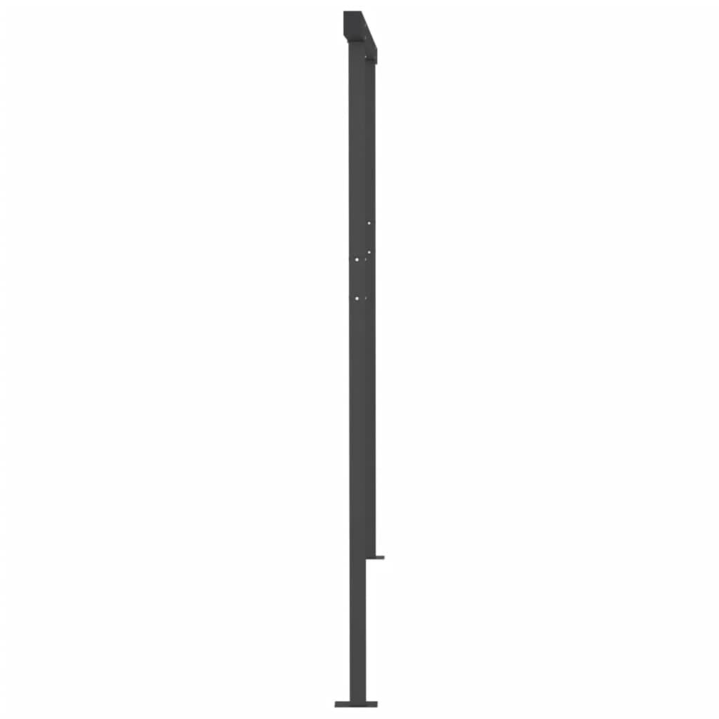 vidaXL Τέντα Αυτόματη με LED & Αισθητήρα Ανέμου Κίτρινο/Λευκό 4x3 μ.