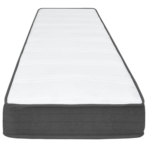 vidaXL Κρεβάτι Boxspring Σκούρο Γκρι 80 x 200 εκ. Υφασμάτινο