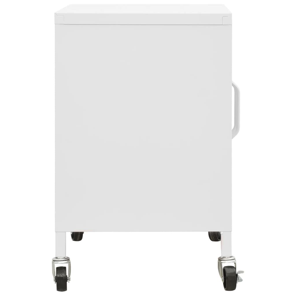 vidaXL Ντουλάπι Αποθήκευσης Λευκό 60 x 35 x 56 εκ. από Ατσάλι