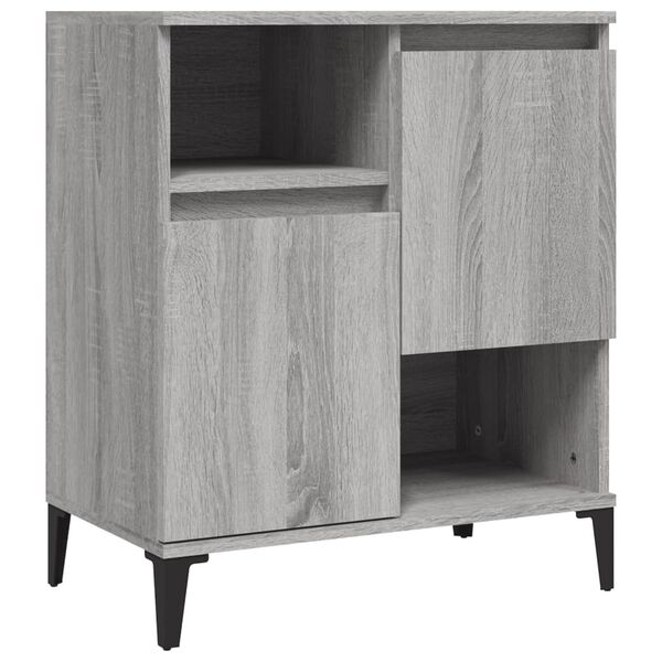 vidaXL Ντουλάπι 2 τεμ. Γκρι Sonoma 60x35x70 εκ. από Επεξεργασμένο Ξύλο