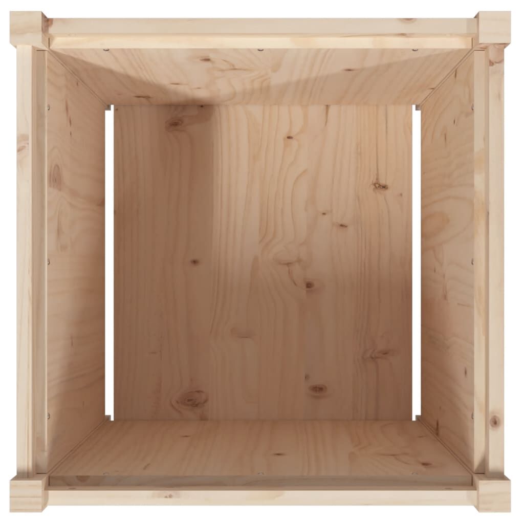 vidaXL Ζαρντινιέρα 60 x 60 x 60 εκ. από Μασίφ Ξύλο Πεύκου