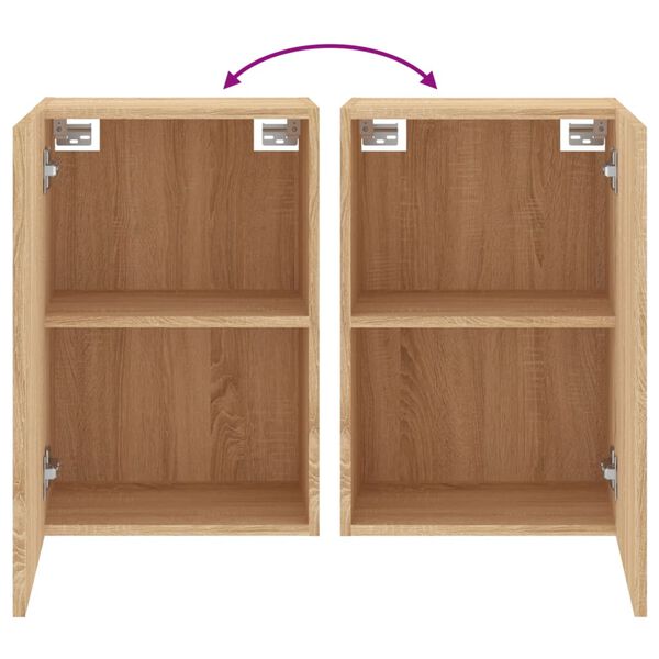 vidaXL Έπιπλο Τοίχου Τηλεόρασης Sonoma Δρυς 40,5x30x60 εκ. Επεξ. Ξύλο