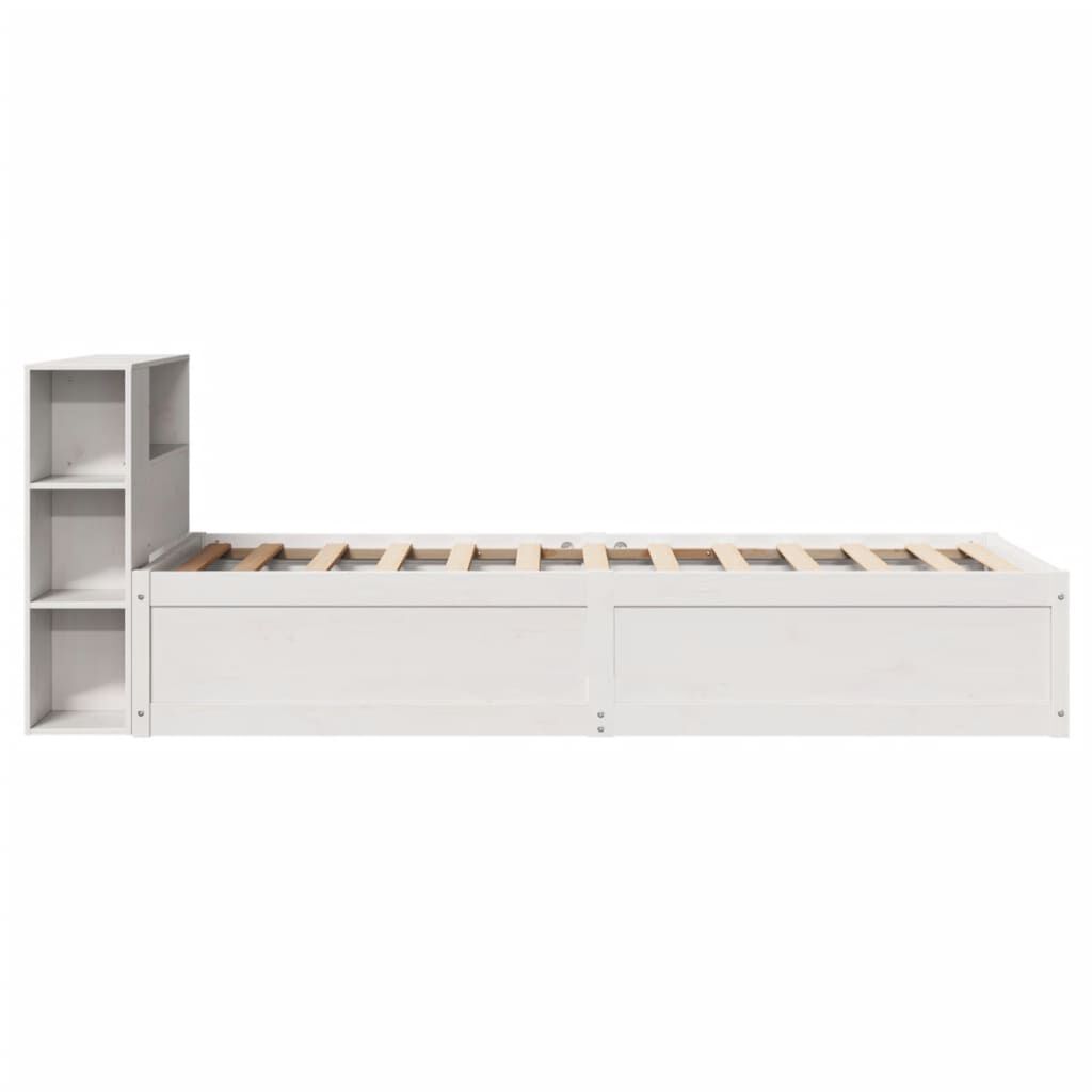 vidaXL Σκελετός Κρεβ. Χωρίς Στρώμα Λευκό 90x190 εκ Μασίφ Πεύκο