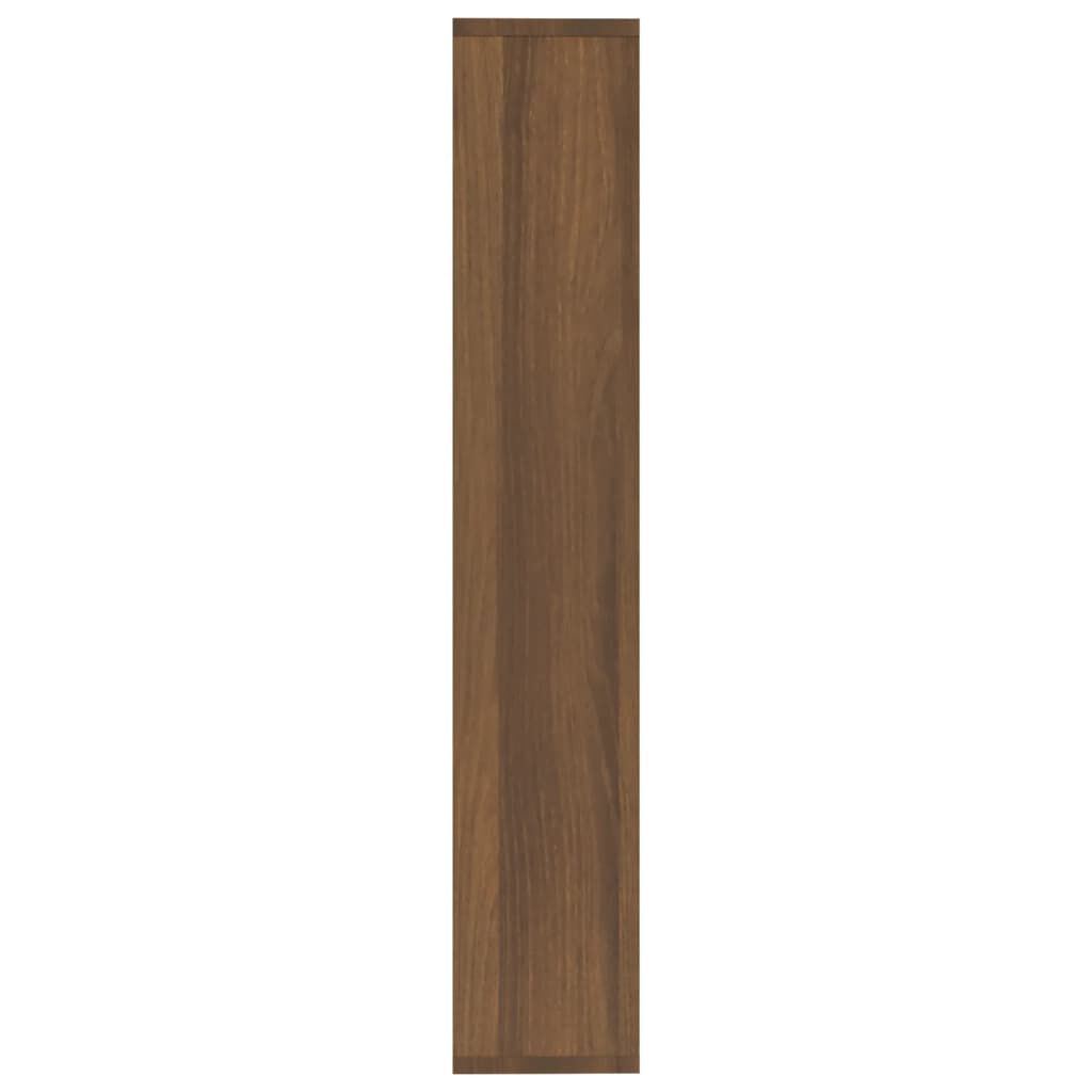 vidaXL Ραφιέρα Τοίχου Καφέ Δρυς 36x16x90 εκ. Επεξεργασμένο Ξύλο