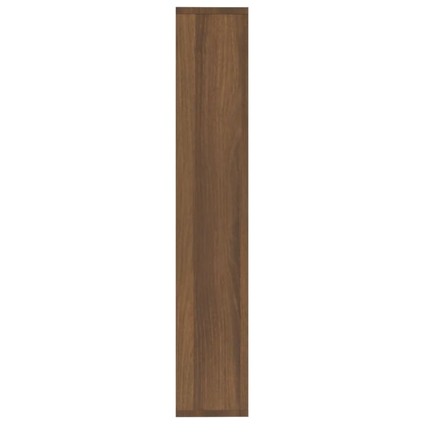 vidaXL Ραφιέρα Τοίχου Καφέ Δρυς 36x16x90 εκ. Επεξεργασμένο Ξύλο