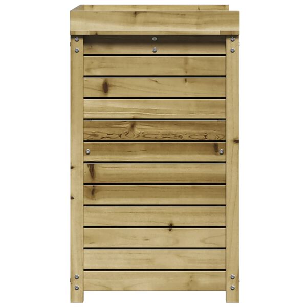 vidaXL Τραπέζι Κηπουρικής με Ράφια 82,5x50x86,5 εκ. Εμποτ. Ξύλο Πεύκου