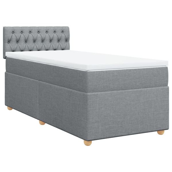 vidaXL &Kappa;&rho;&epsilon;&beta;ά&tau;&iota; Boxspring &mu;&epsilon; &Sigma;&tau;&rho;ώ&mu;&alpha; &Alpha;&nu;&omicron;&iota;&chi;&tau;ό &Gamma;&kappa;&rho;&iota; 90x190 &epsilon;&kappa;. &Upsilon;&phi;&alpha;&sigma;&mu;ά&tau;&iota;&nu;&omicron;