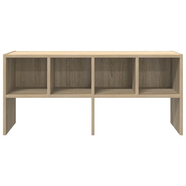 vidaXL Ράφι παπουτσιών στοιβαζόμενο Sonoma Oak 89,5x30x40 cm