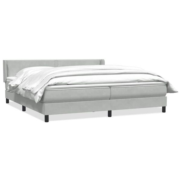 vidaXL &Kappa;&rho;&epsilon;&beta;ά&tau;&iota; Boxspring &mu;&epsilon; &Sigma;&tau;&rho;ώ&mu;&alpha; &Alpha;&nu;&omicron;&iota;&chi;&tau;ό &Gamma;&kappa;&rho;&iota; 180x210 &epsilon;&kappa;. &Beta;&epsilon;&lambda;&omicron;ύ&delta;&iota;&nu;&omicron;
