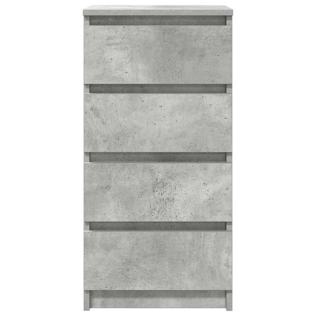 vidaXL Ντουλάπι Γκρι Σκυροδέματος 37,5x35x76 εκ. Επεξεργασμένο Ξύλο