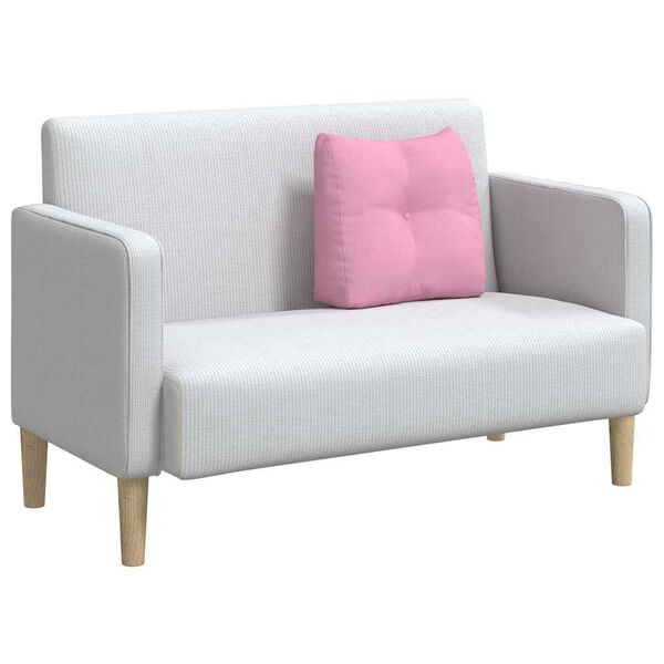 vidaXL Μαξιλάρι Πλάτης Ροζ 45 x 24 x 50 εκ ύφασμα